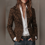 Estelle | Jacquard Fitted Blazer