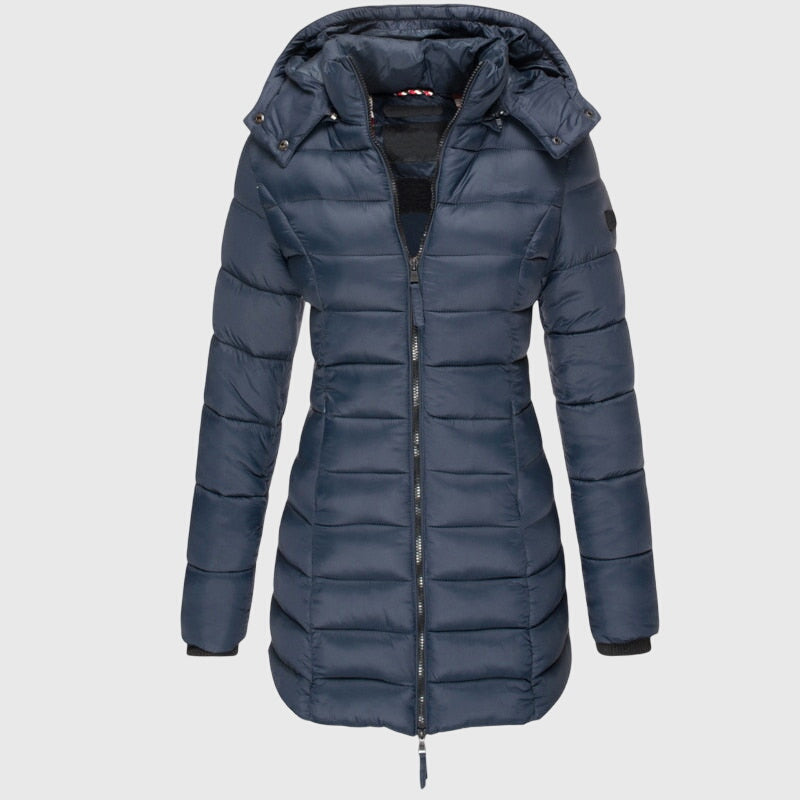 Лорън | Капитонирано дълго палто