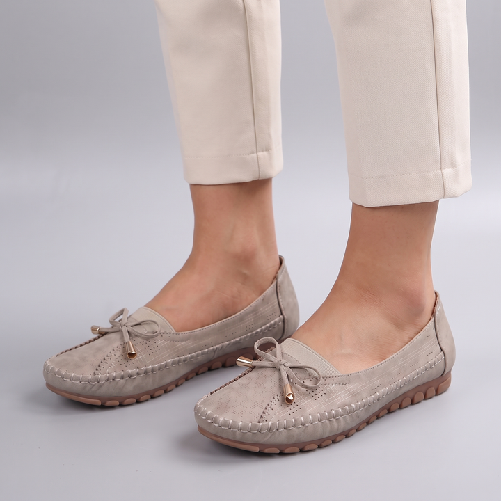 Камий | Меки мокасини с панделка