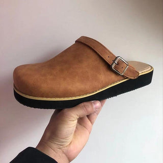 Ортопедични кожени чехли