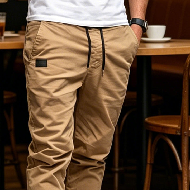 Tapered Drawstring Joggers with Deep Pockets